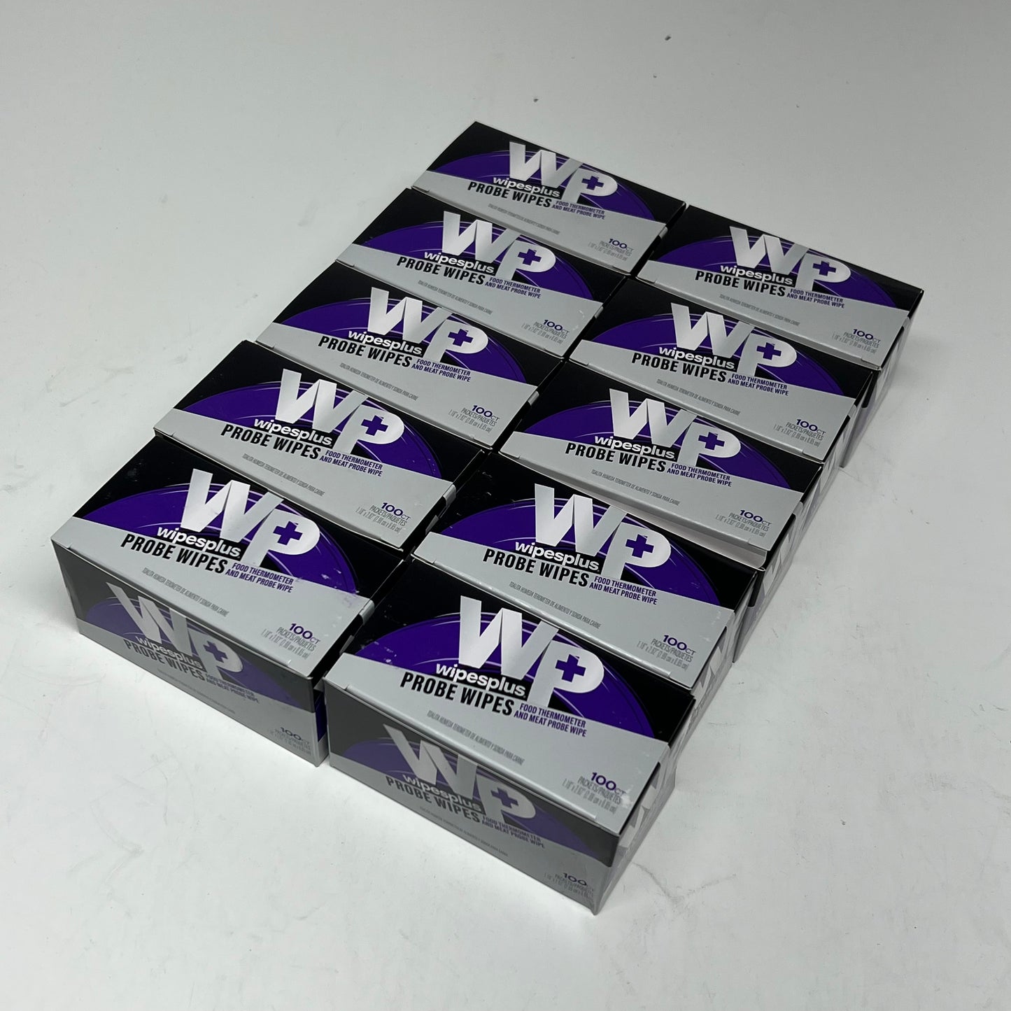 WIPES PLUS (10 PACK, 100 EACH) Probe Wipe Sachets Individually Wrapped 35084