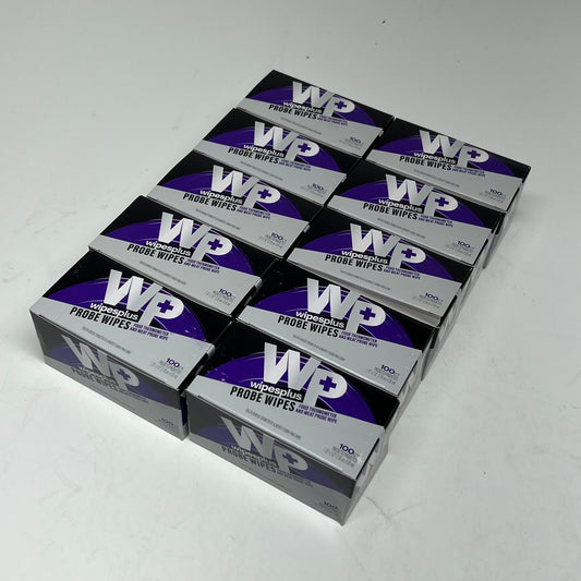 WIPES PLUS (10 PACK, 100 EACH) Probe Wipe Sachets Individually Wrapped 35084