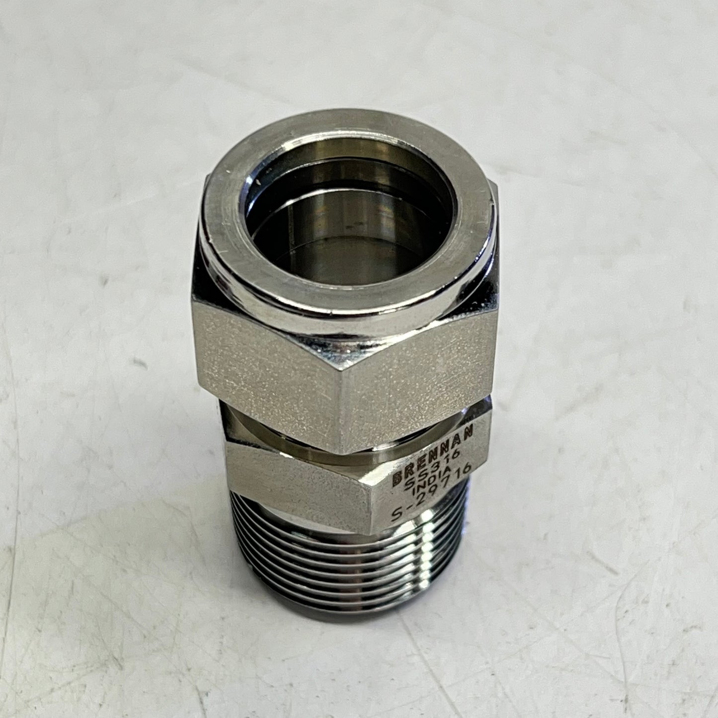 BRENNAN Ss Instrumentation 3/4" to 1/2" Fitting X Male Npt Straight 12 x 08  N2404-12-08-SS
