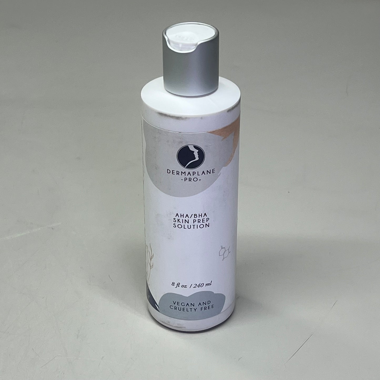 ZA@ DERMAPLANE PRO AHA/BHA Skin Prep Solution Vegan & Cruelty Free 8 Fl Oz 6 M