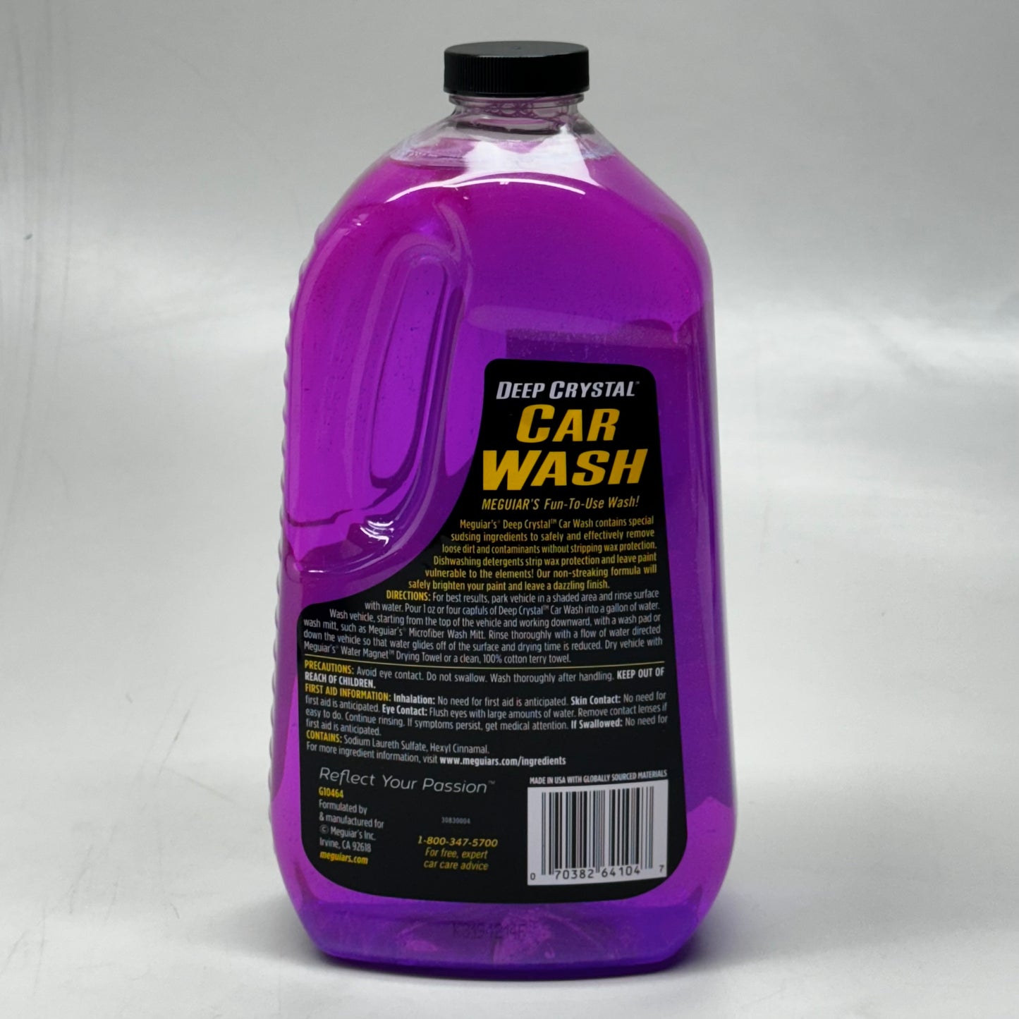 MEGUIAR’S (2 PACK) Deep Crystal CAR WASH 64 oz G10464