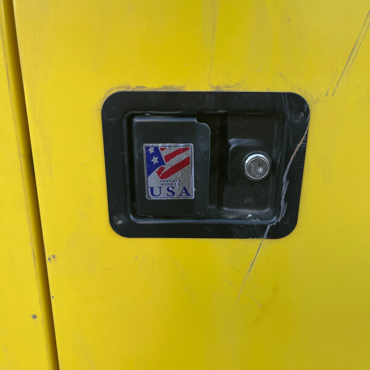 JAMCO Self Closing Flammable Safety Storage Cabinet 45 Gal Yellow BS45YP