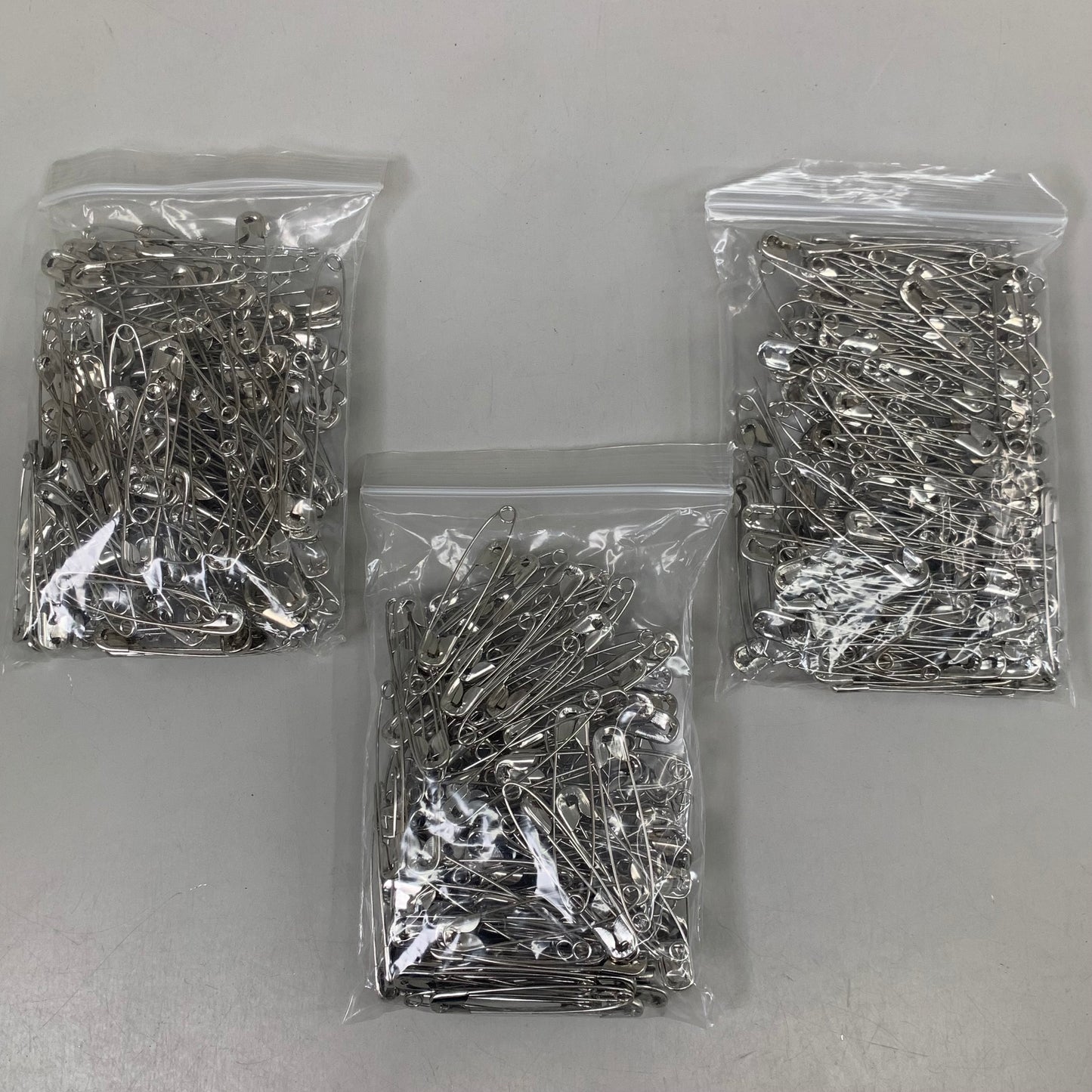 ZA@ CHARLES LEONARD INC (3 PACK, 432 PINS TOTAL) Safety Pins Nickel Plated Size 2" 83200