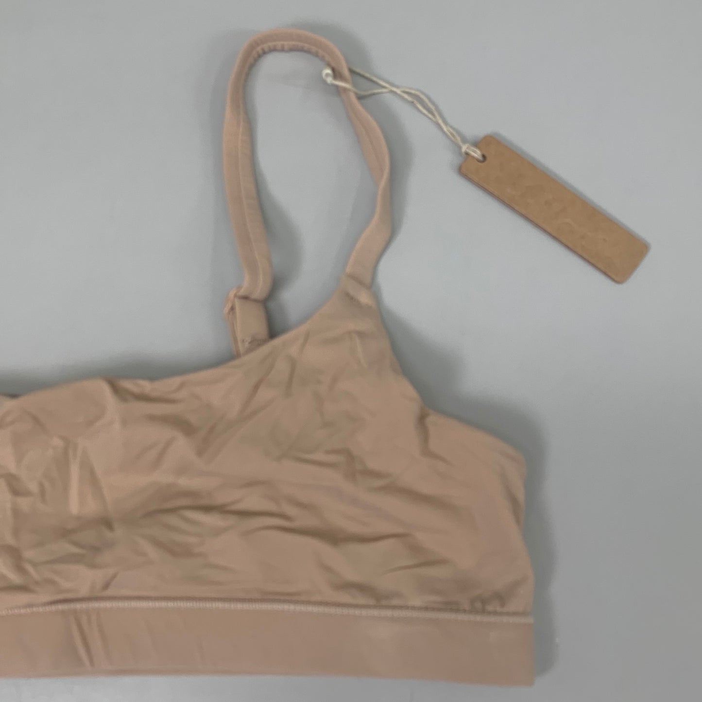 SKIMS Buttery Soft Fits Everybody Scoop Bralette Women's Sz S Clay BR-SCN-2025