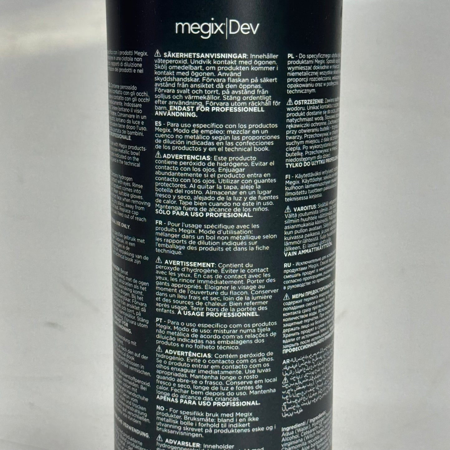 MOWAN MEGIX DEV Cream Developer 12Vol 3.6% with Keraveg-18 33.6 fl oz.