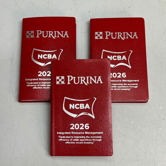 PURINA  (3 PACK) National Cattlemen's Beef Association Mini Record Book 2026