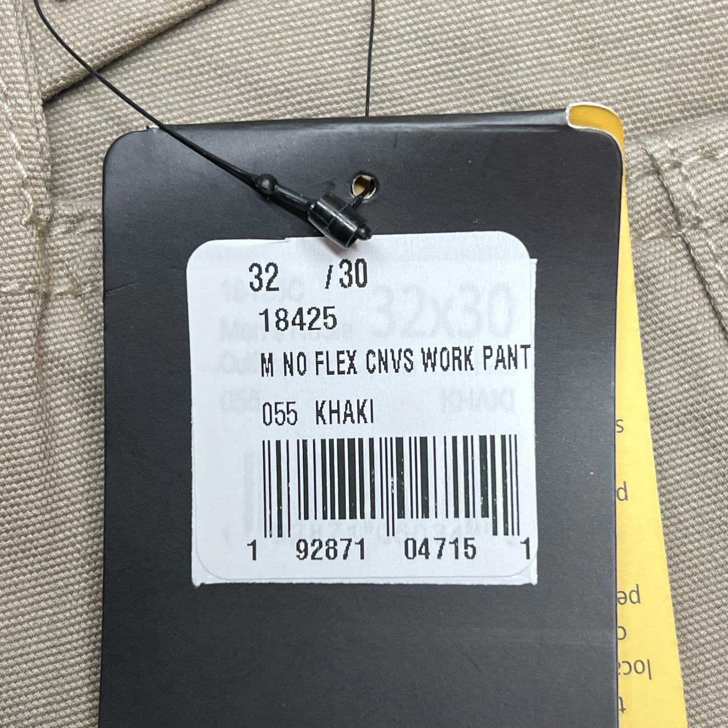 NOBLE OUTFITTERS Flex Stretch Canvas Work Pant Men's Sz 32x30 Khaki 18425