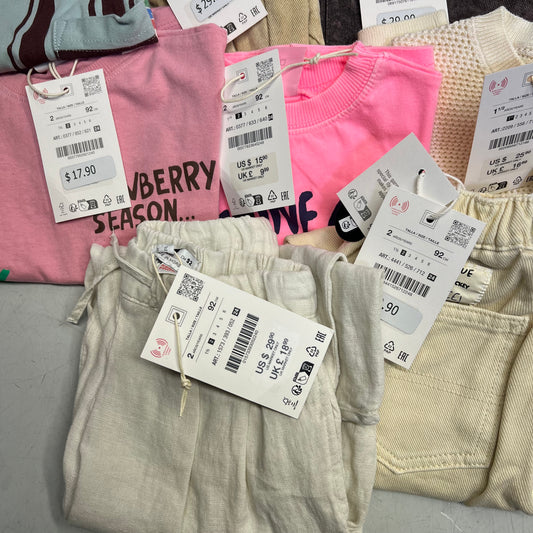 ZA@ ZARA Lot Of Assorted Children's Clothing Tops, Pants & Jacket Girl's Sz 1/1.5/2