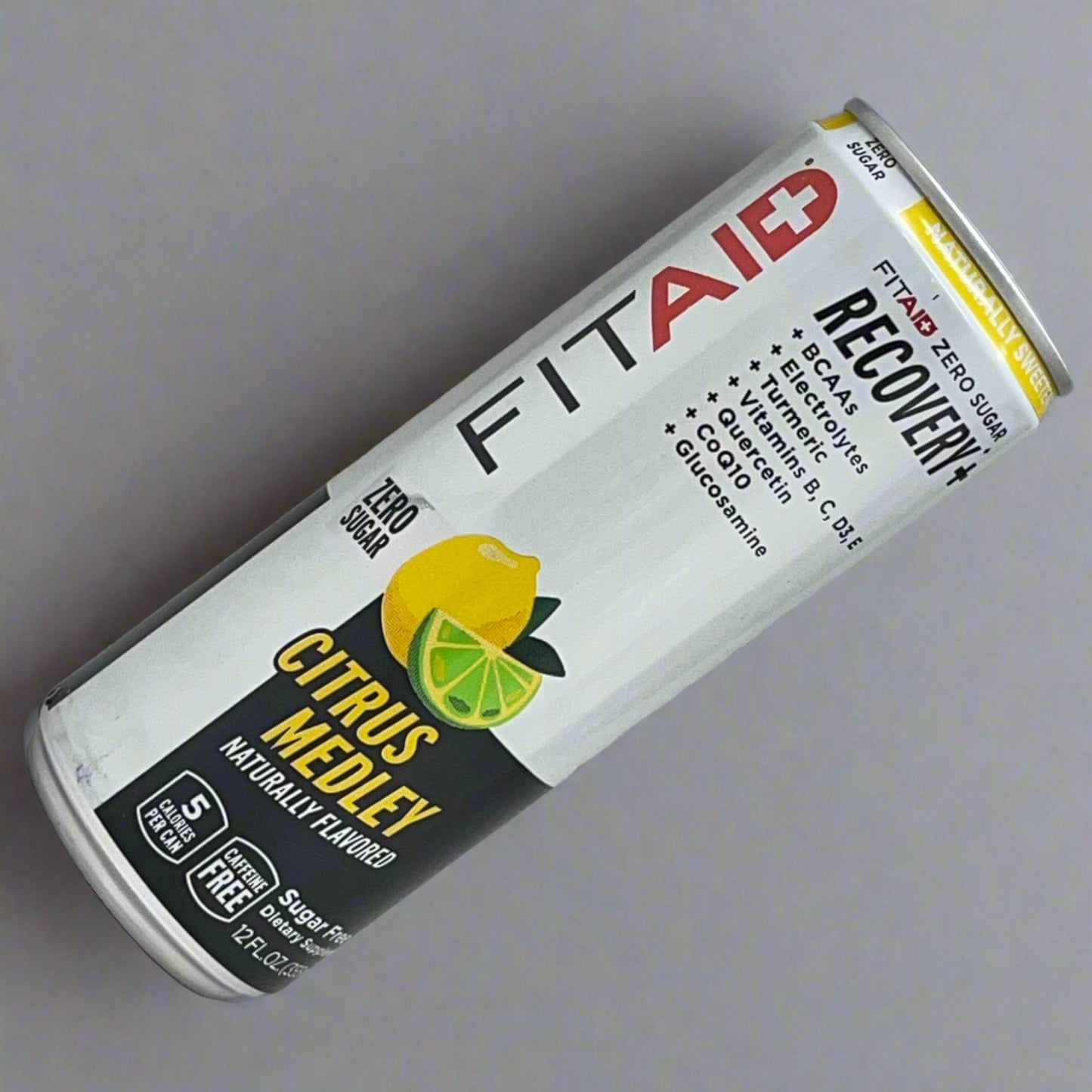 FITAID (12 PACK) RECOVERY Zero Sugar Post-Workout Citrus Medley 5 Cal 12 oz 7/25