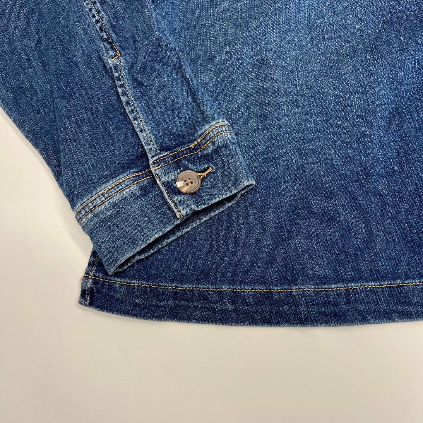JAG Shaylie Denim Button Up Jacket Women's Sz L Harbor Blue  J8310SAP326