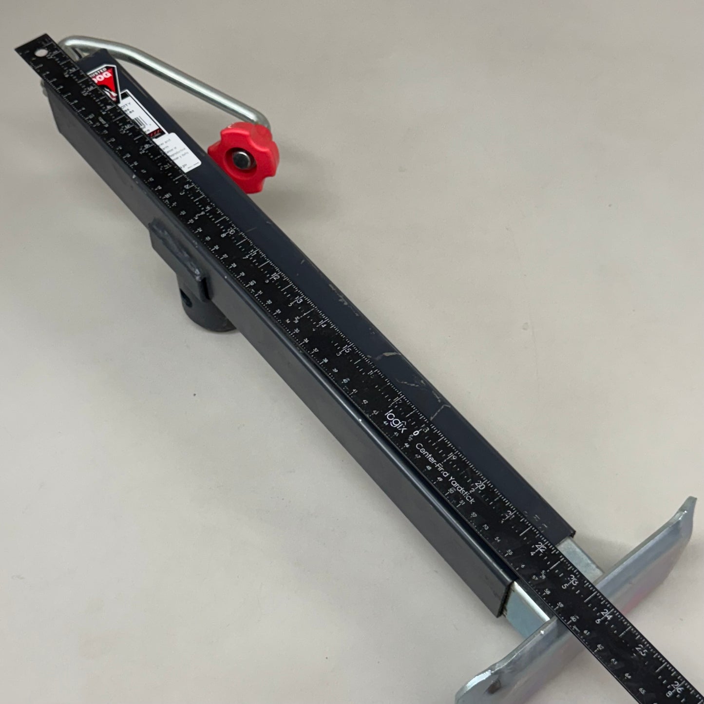 BULLDOG Square Tube Trailer Jack 3000 Lb Lift Cap 15" Travel 26" Closed Grey 195306