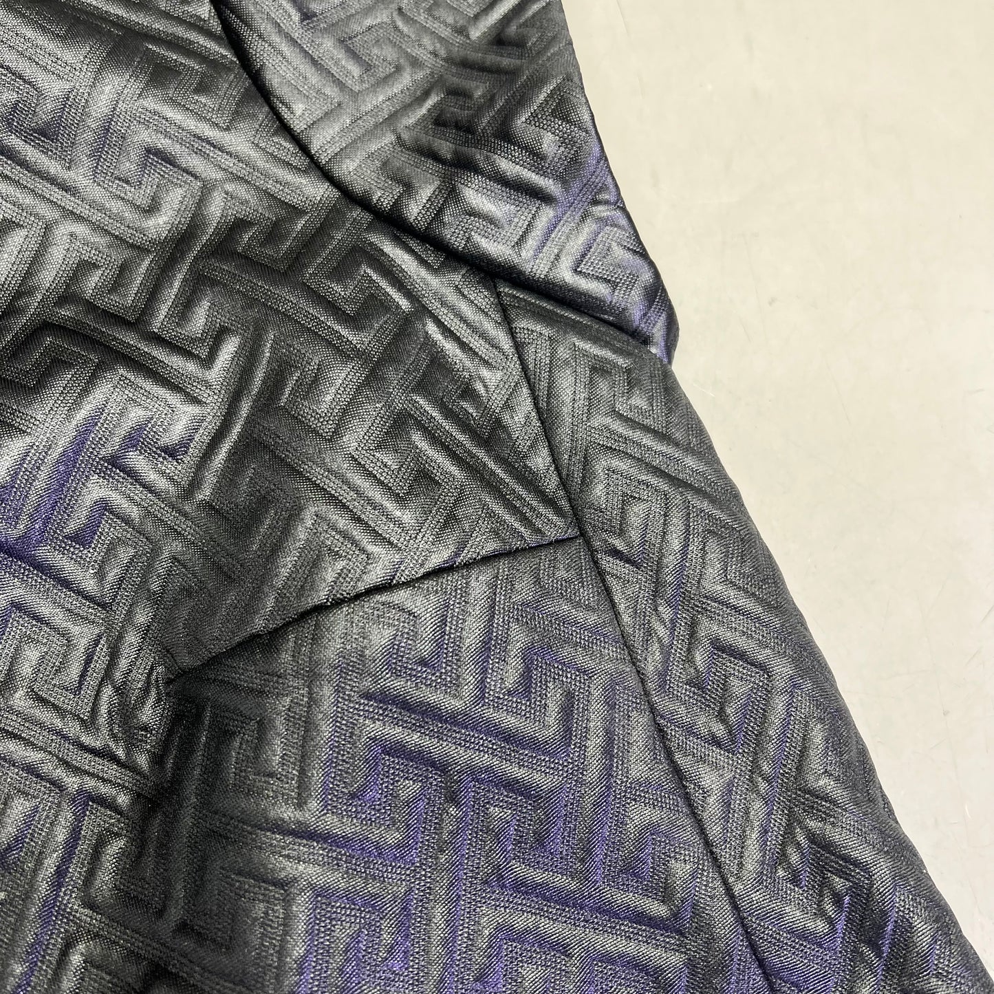 NATORI Textured Quilted Vest Maze Short Sleeve Cardigan Women's Sz XL Black