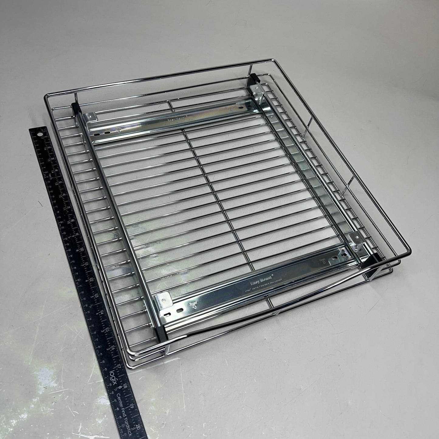 LYNK Easy Mount Professional Roll Out Cabinet Organizer 17"x18" Chrome 401718WB