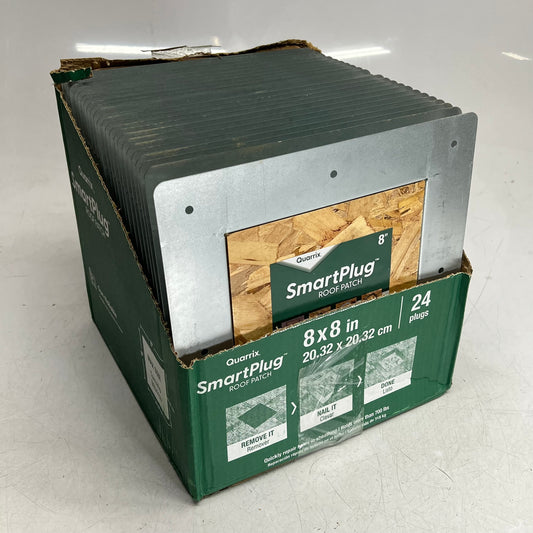 QUARRIX (12 PACK) Smart Plug Roof Patch 24G Galvanized Steel 8" - 7/16" 990088