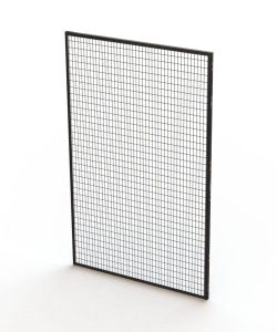 Z@ SAF-T-FENCE Wire Fence Panel 94”x58” Jet Black RAL9005 (AS-IS)