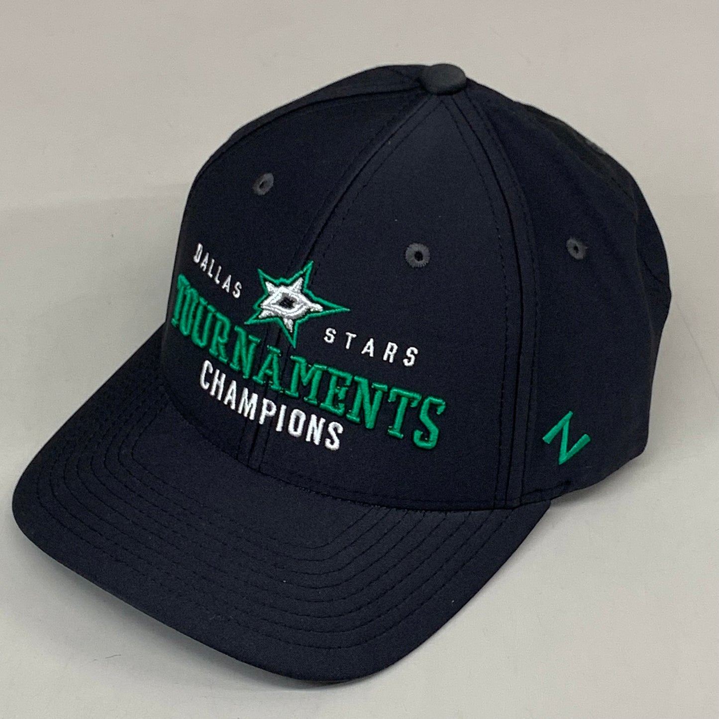 ZEPHYRS Dallas Stars Tournament Champions Snapback Hat One Size Black/Green