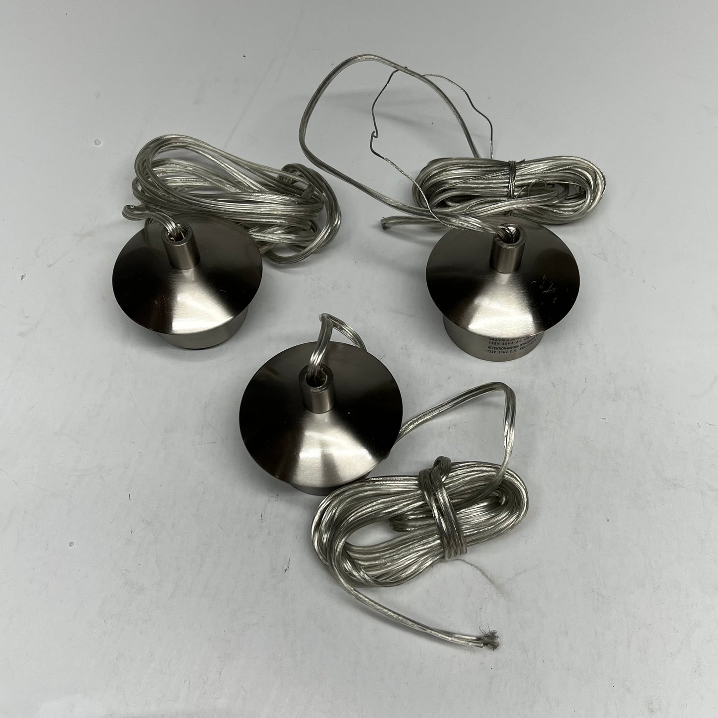 Z-LITE 3 Light Pendant Modern Eye Catching Fixture Silver/Clear 490P10-3R-BN