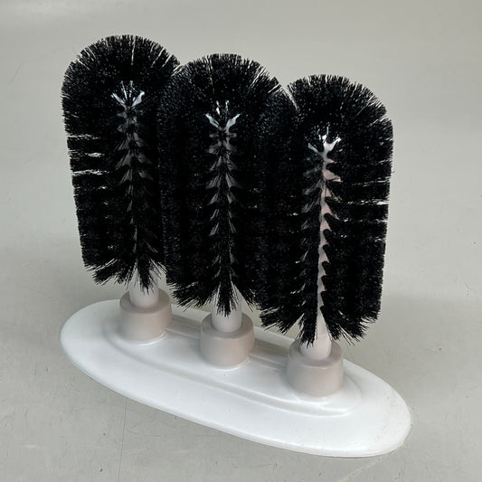 CARLISLE Sparta Heavy Duty Manual Triple Glass Washer 8" Black/White 4046103