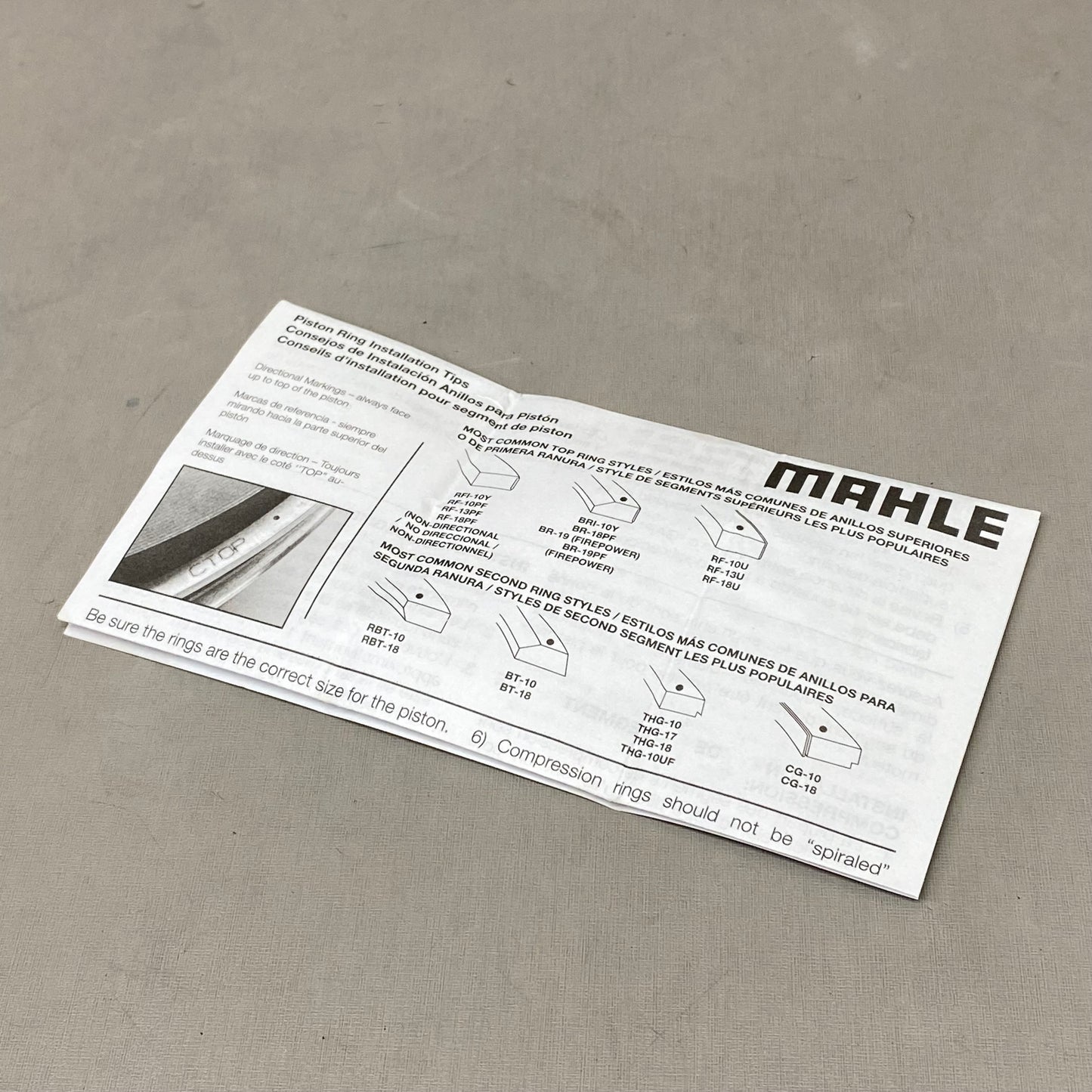MAHLE Cummins Piston W/Rings Replacement For Ram 225-3732