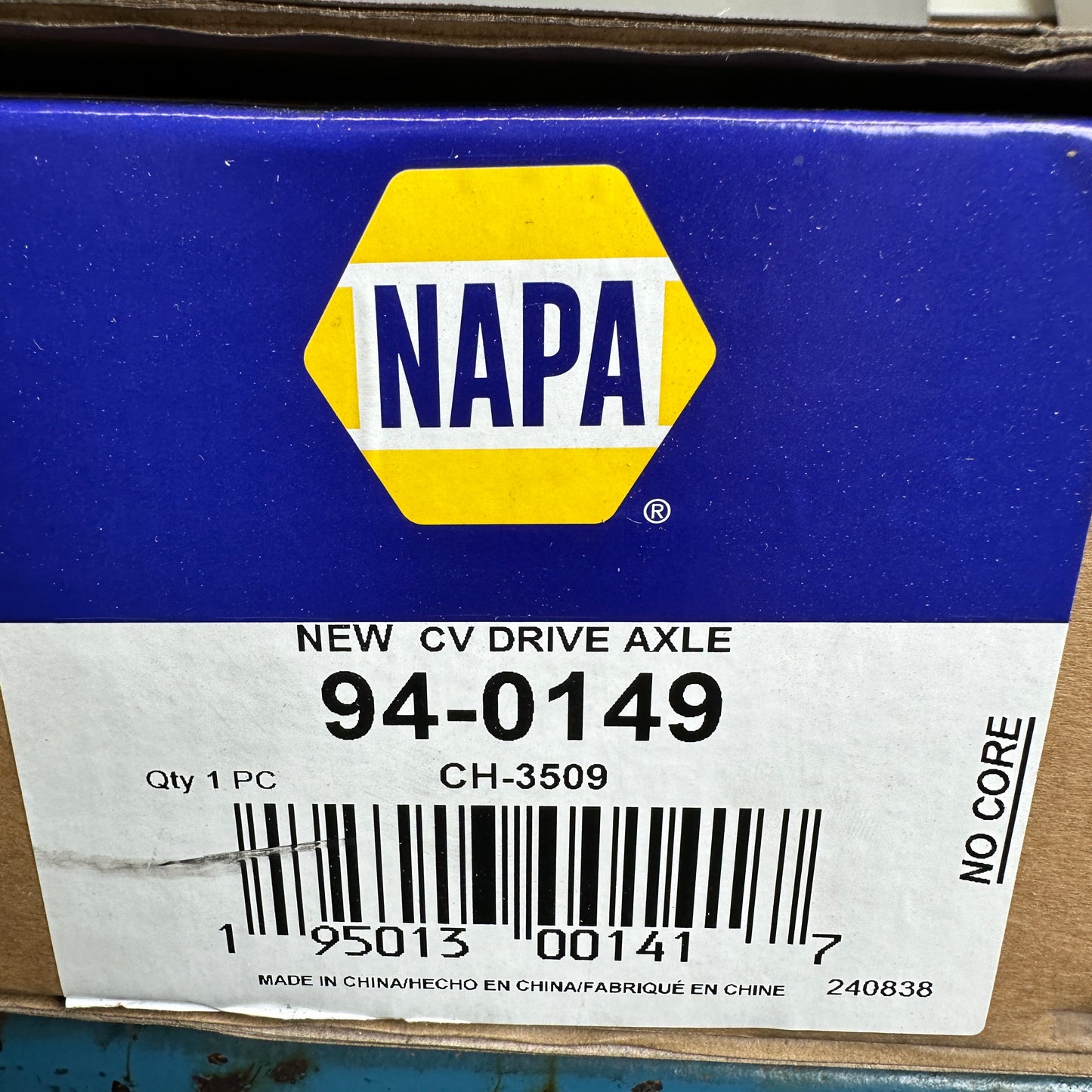 NAPA Premium CV Axles Intermediate Shaft 1055 Steel 940149