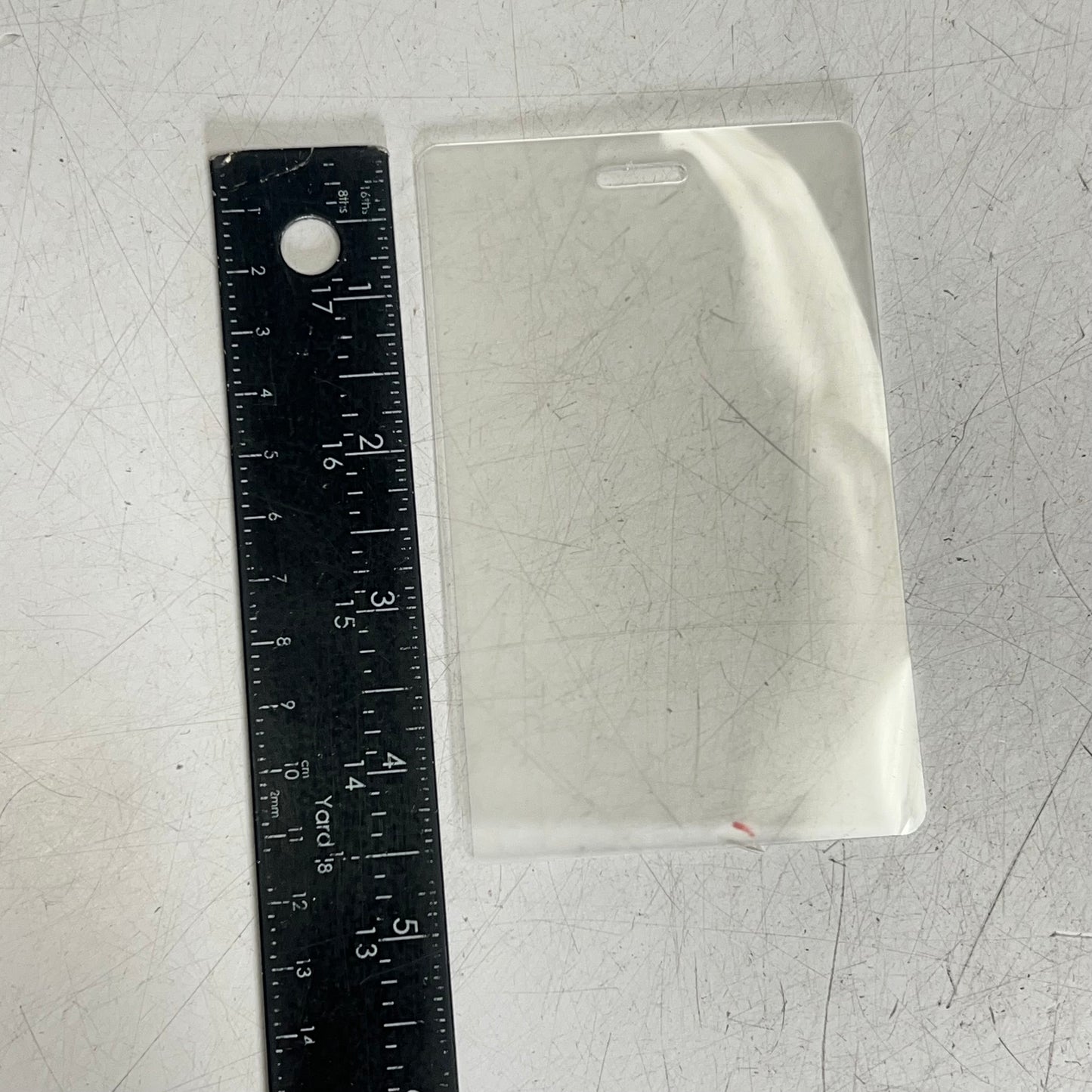 (100 PACK) Laminate Name Tag Card Holder 4.5"x3" Clear Y938240