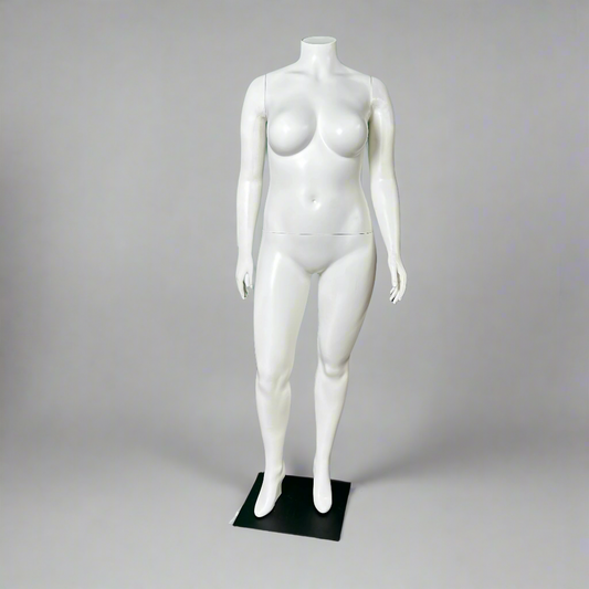 Natasha.16 Female Mannequin White/Black Base 65"T