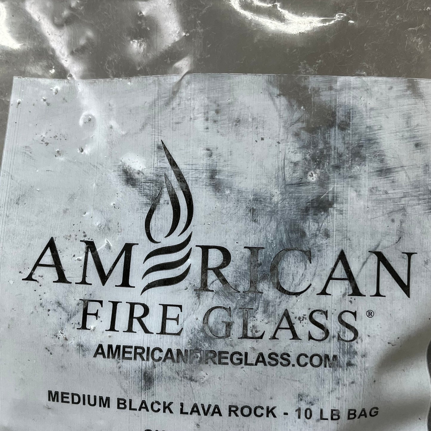 AMERICAN FIRE GLASS (2 PACK, 20 POUNDS TOTAL) Medium Lava Rock LAVA-M-10