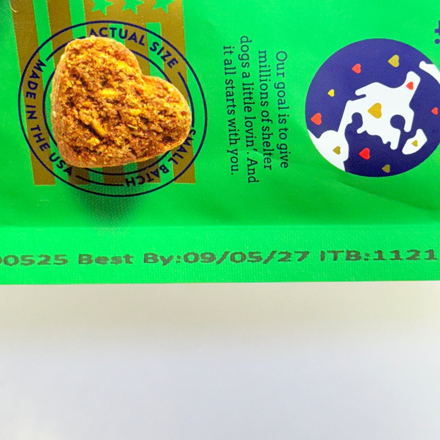 GIVEPET (3 PACK) Gingerbone House Premium Dog Treats Soft Baked 6 oz BB 09/27