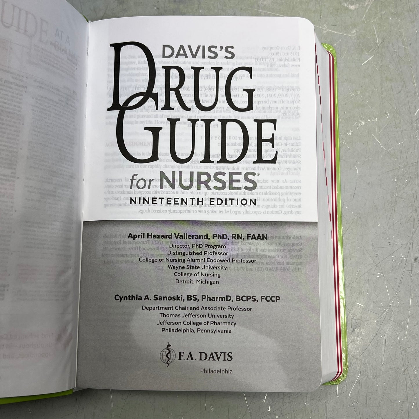 DAVIS'S DRUG GUIDE FOR NURSES 19TH EDITION  Paperback Book Medication Reference