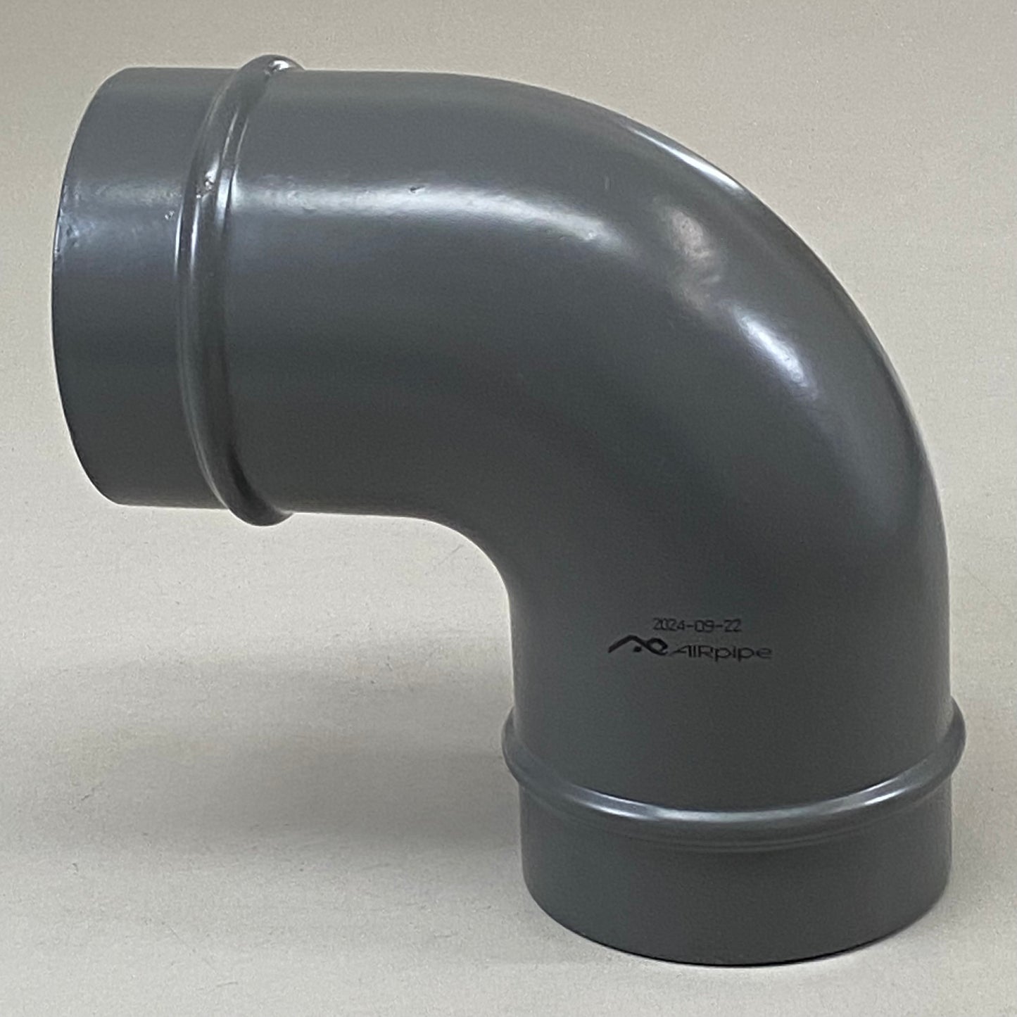 AIRPIPE Equal 90 Degree Full-Volume Flow Elbow Black 30203080001