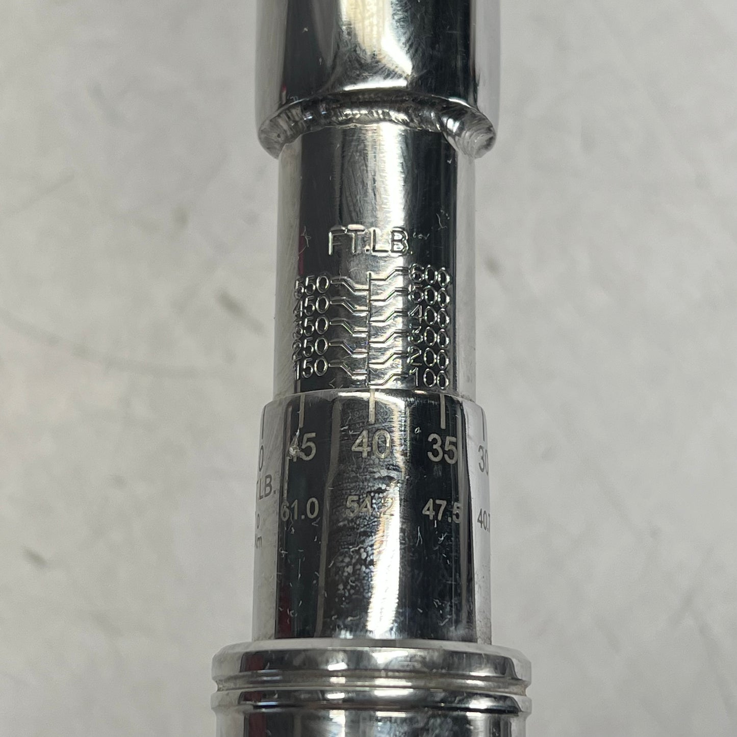 SNAP ON Torque Wrench 120-600 Ft.Lbs - 3/4 DR Ratchet Head L872 QD4R600 (Used)
