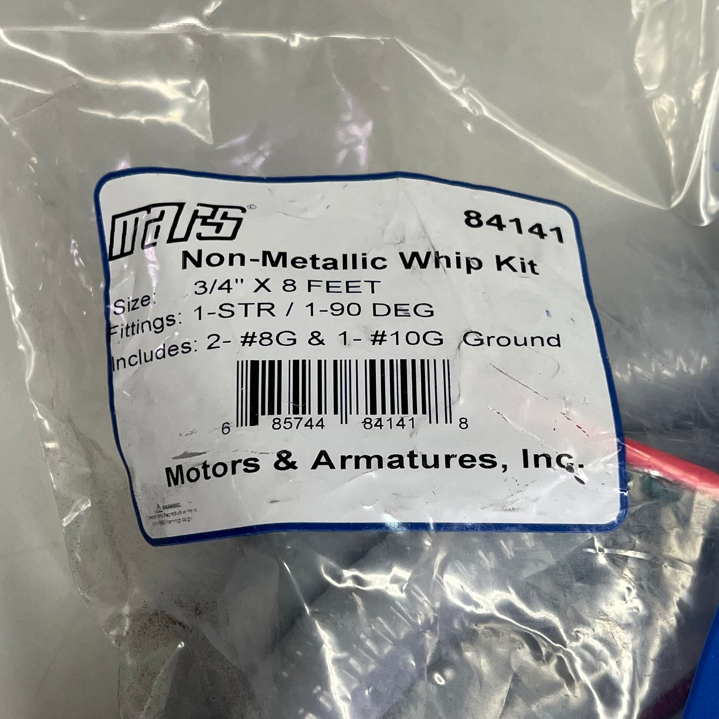 MARS A/C Whip Non-Metallic Liquid Tight Flexible Conduit 8' X 3/4 Gray 84141