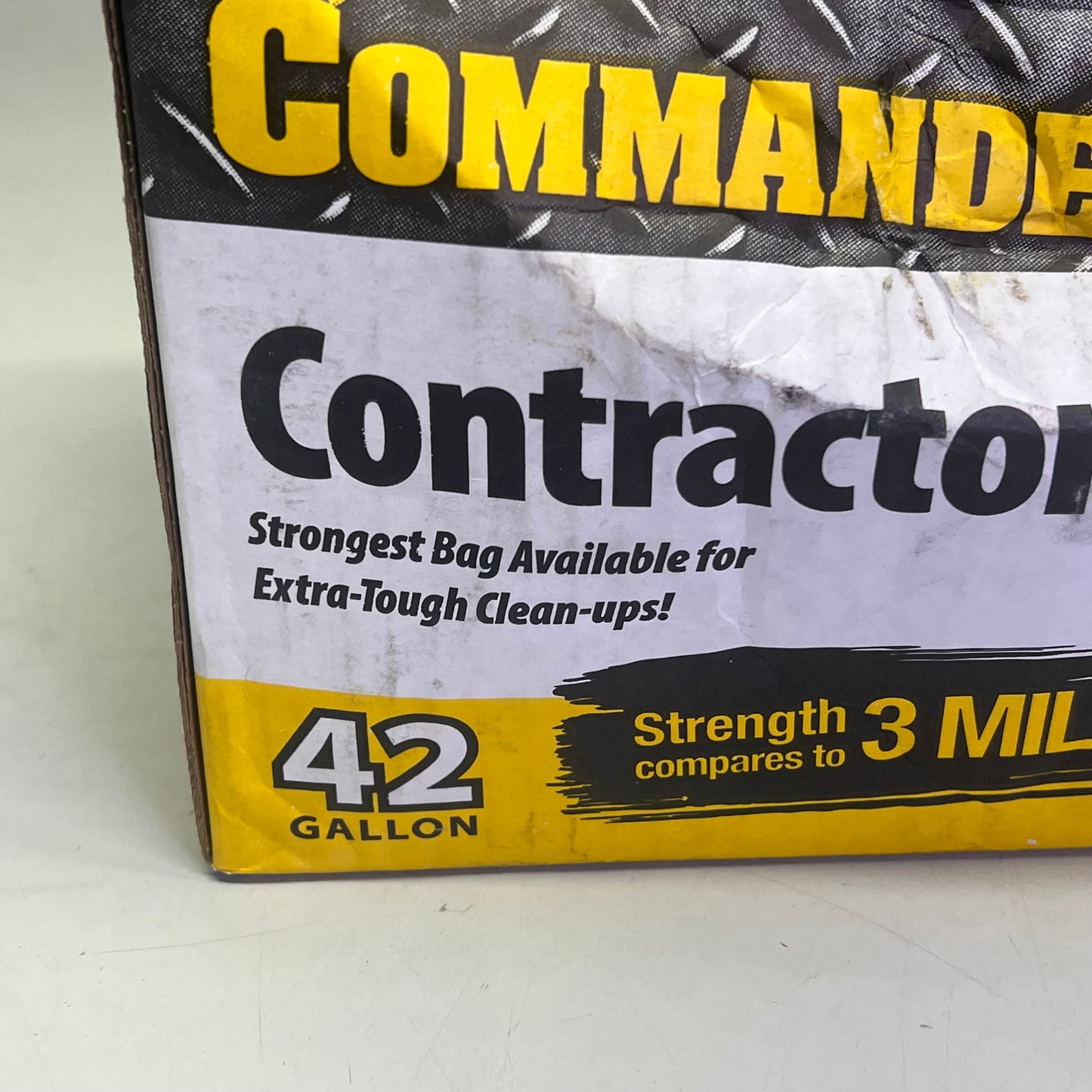 ZA@ COMMANDER Heavy-Duty Contractor Clean Up Bags 42 Gallon Black 3MCON20 (As-is)