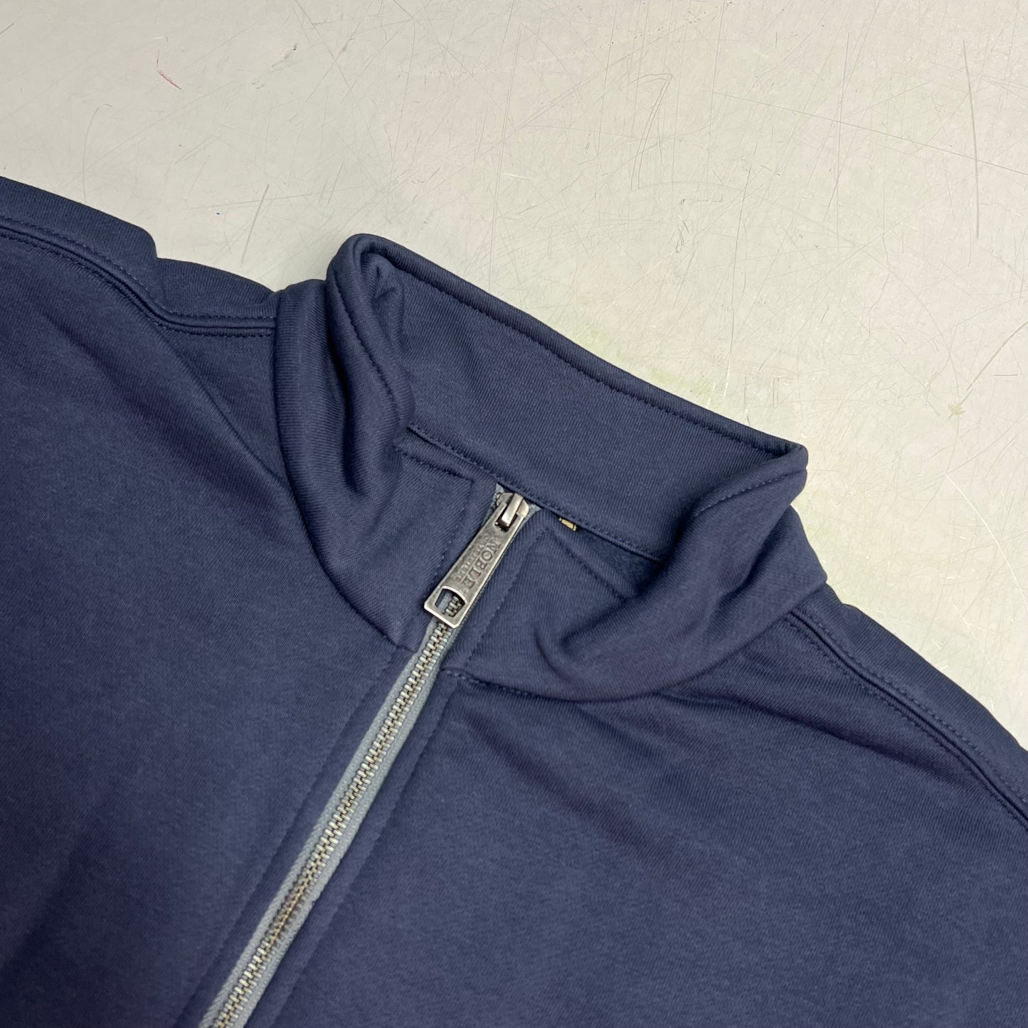 NOBLE OUTFITTERS Flex YYK Quarter Zip Pullover Men's Sz L-R Navy Blue 11526