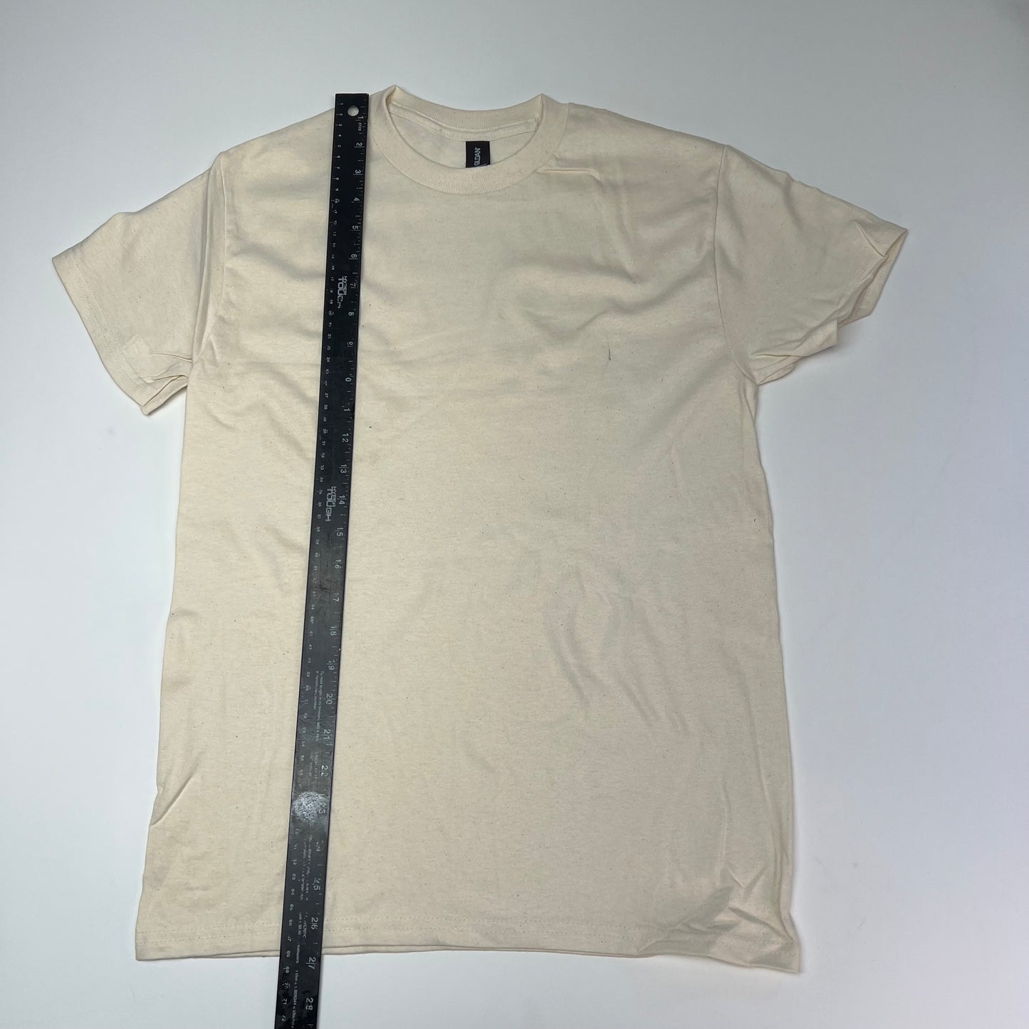 ZA@ GILDEN  (24 PACK) Pre Shrunk Heavy Cotton T-shirt  Unisex Sz S Natural 10057