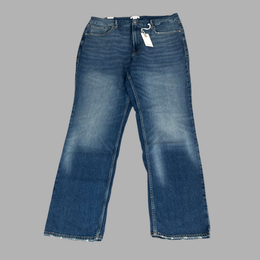 GOOD AMERICAN Good Icon High Rise Straight Leg Jeans Women's Sz 15+ Indigo605 GICNF395T