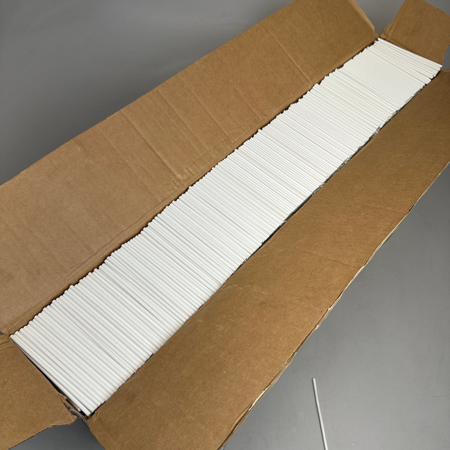 SETTERSTIX 12,000 Pieces Paper Lollipop Cake Pop Treat Sucker Stick 4.5" White