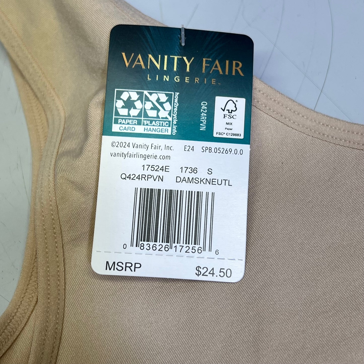 ZA@ VANITY FAIR Lot Of Assorted Bras, Tummy Control Tank Tops & Underwear Women's Varity of Sizes Tan/Black
