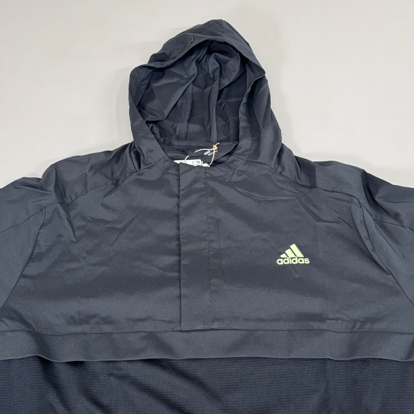 ADIDAS Men's Sport Anorak Golf Jacket Sz-L Black HA9141