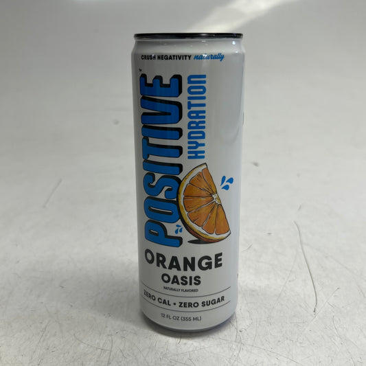 ZA@ POSITIVE (24 PACK) Hydration Orange Oasis 12 fl. oz. BB 08/26