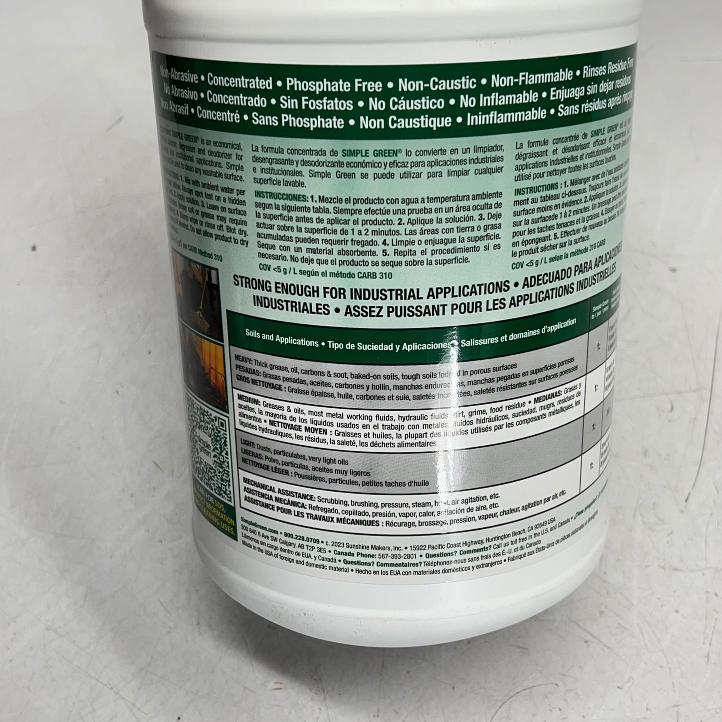 ZA@ SIMPLE GREEN (2 PACK) Concentrated All-Purpose Cleaner 1 Gal Green SB-23A