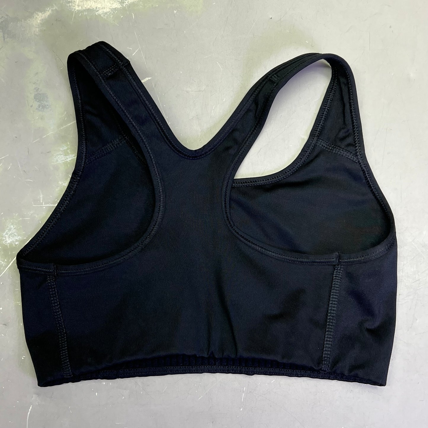 NIKE Swoosh Logo Dri-Fit Sports Bra Women's Sz S Black/White (Pre-Owned)
