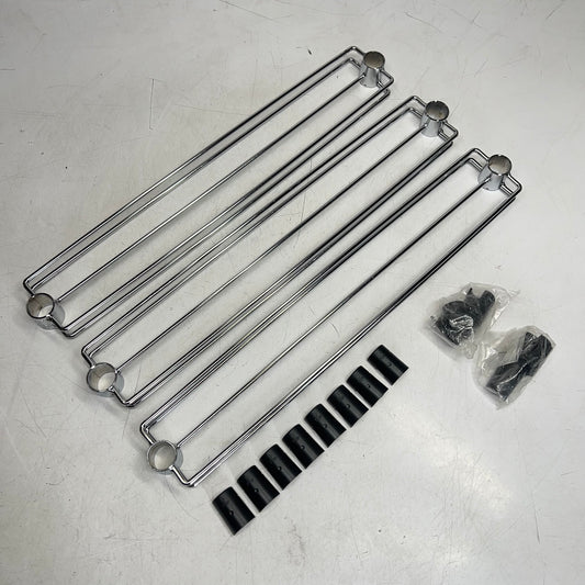 QUANTUM STORAGE SYSTEMS (SET OF 3) Bin Easy Slide Triple Bay 24" Chrome WR-D24W