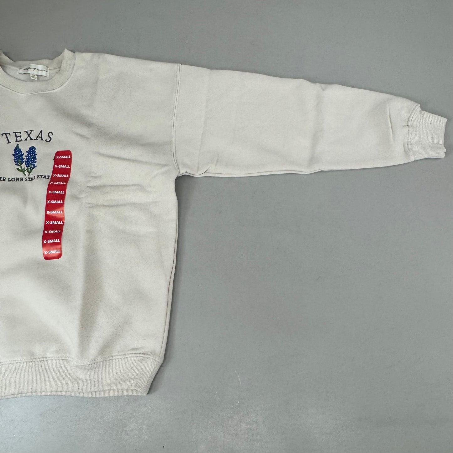 STATE OF MINE Women's Texas Lone Star State Sweatshirt Sz-XSmall Stone 15711