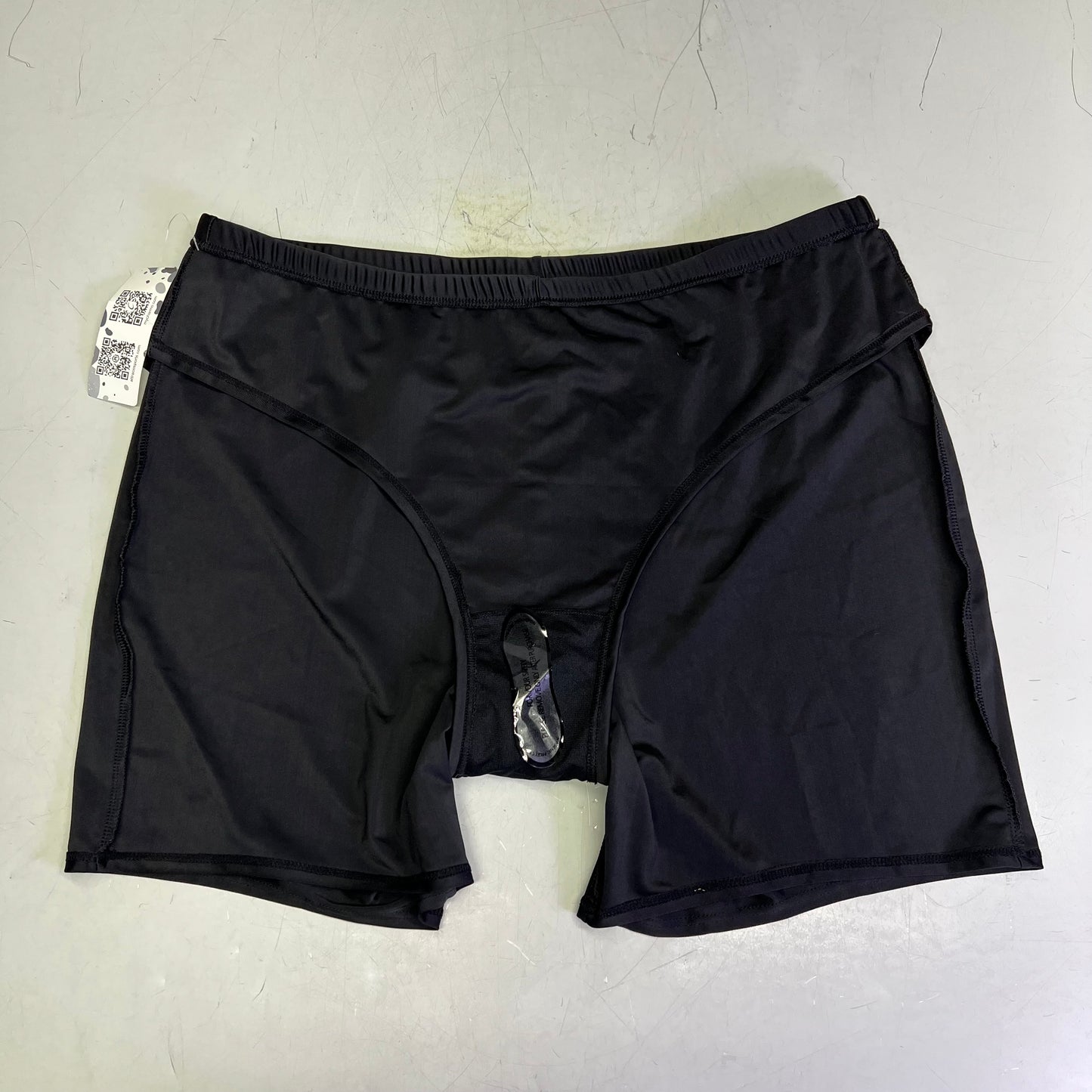 ATTRACO High Waisted Quick Dry Swim Boyleg Shorts Women's Sz 2XL Black 3418