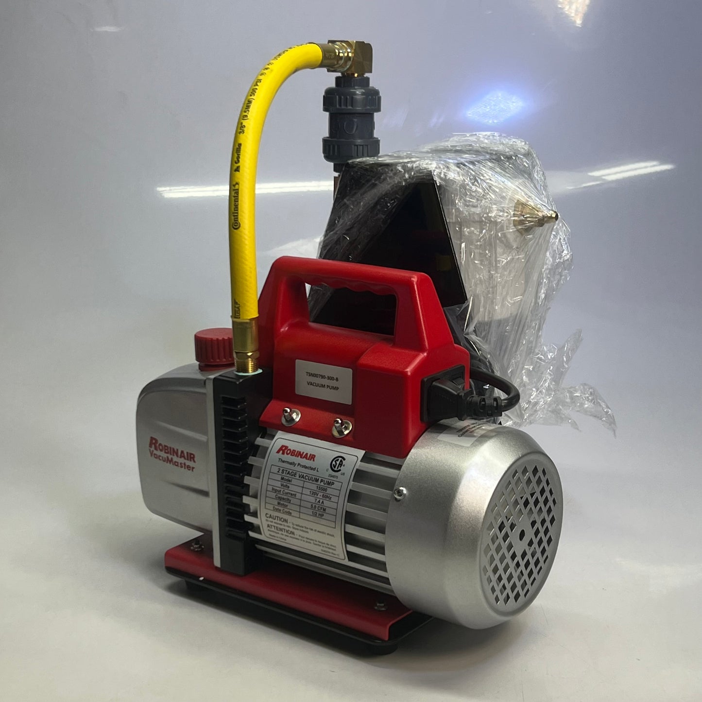 ROBINAIR 2 Stage Vacuum Pump 120V - 60Hz - 1/2HP + Fill Kit 25L, 15500