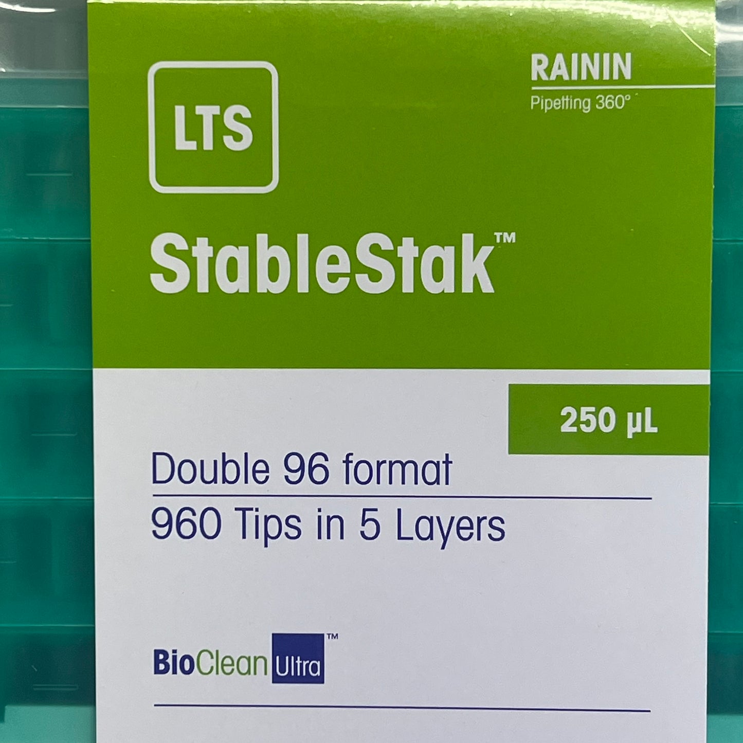 METTLER TOLEDO (960 PACK) Stablestak Double 96 Format Pipettes LTS 250µL