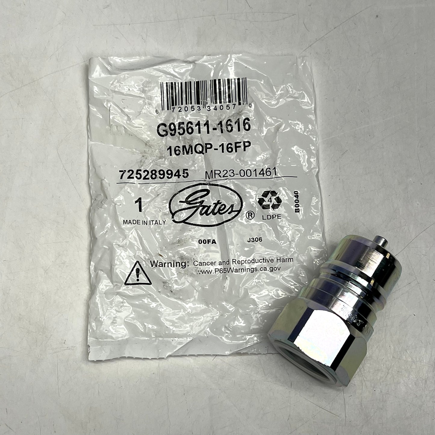 GATES Male Poppet Valve to Female Pipe G956 Series 1"-11 1/2 G95611-1616