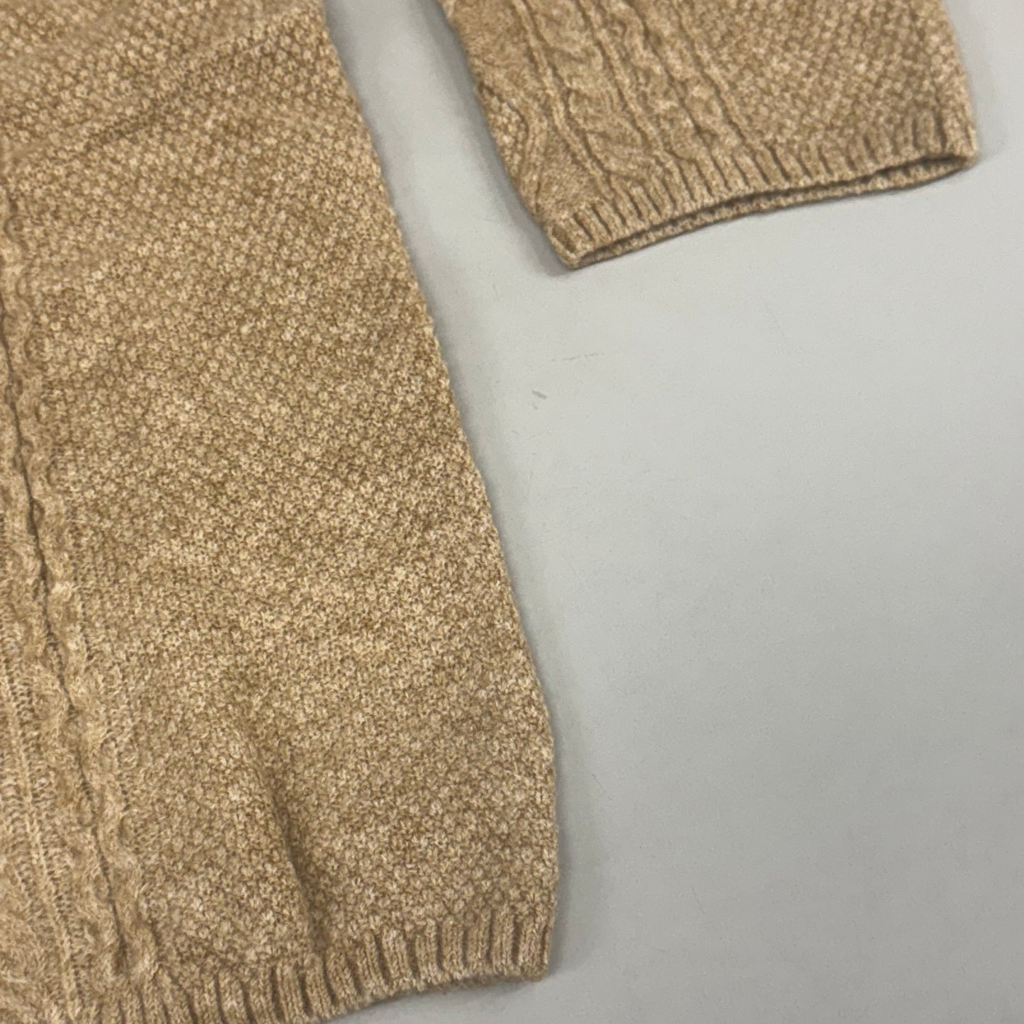 VINCE CAMUTO Cable Knit Sweater Women's Sz-XL Latte Heather SC2895