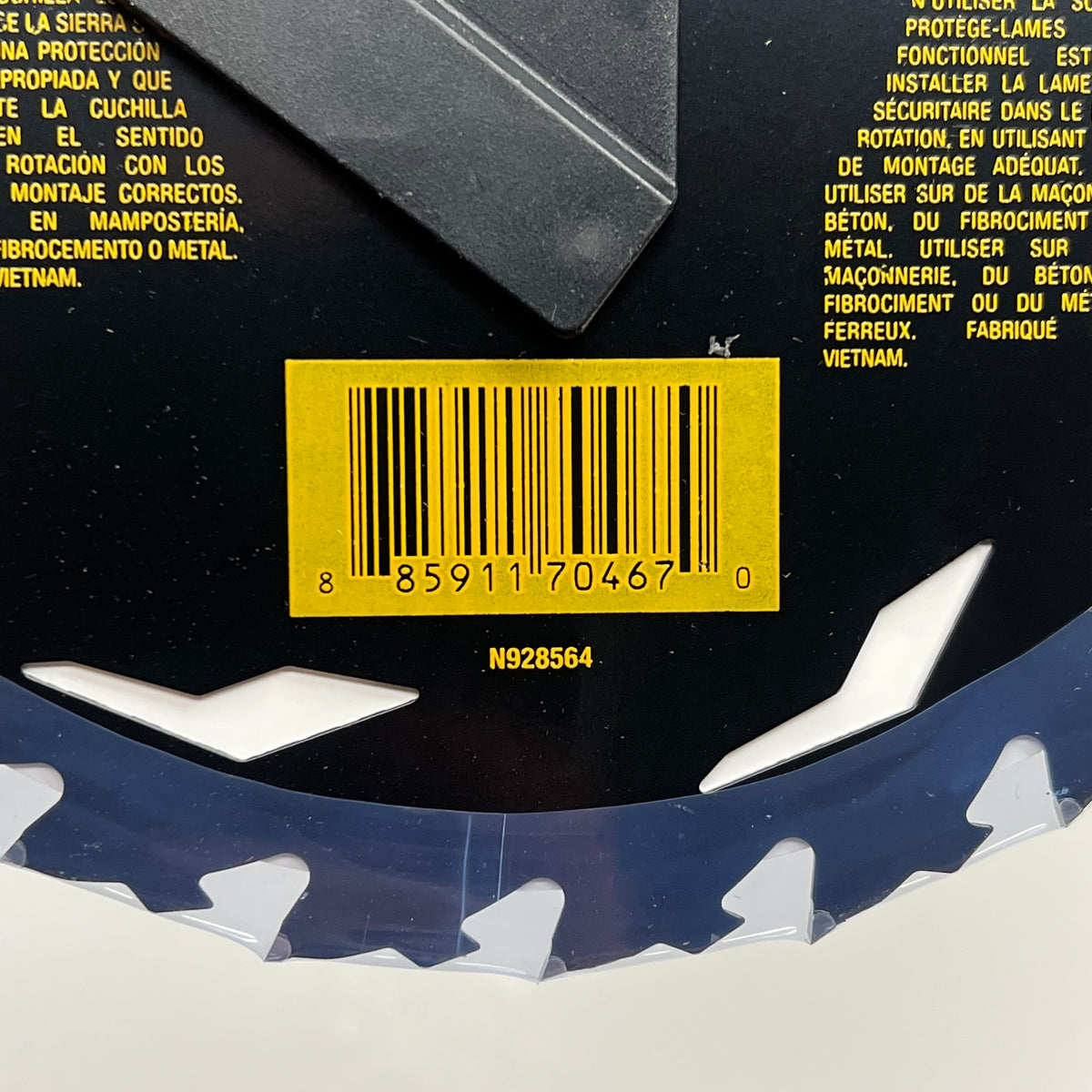 DEWALT (5 PACK) Elite Series Circular Saw Blade Demolition 7 1/4" DWAW|71424